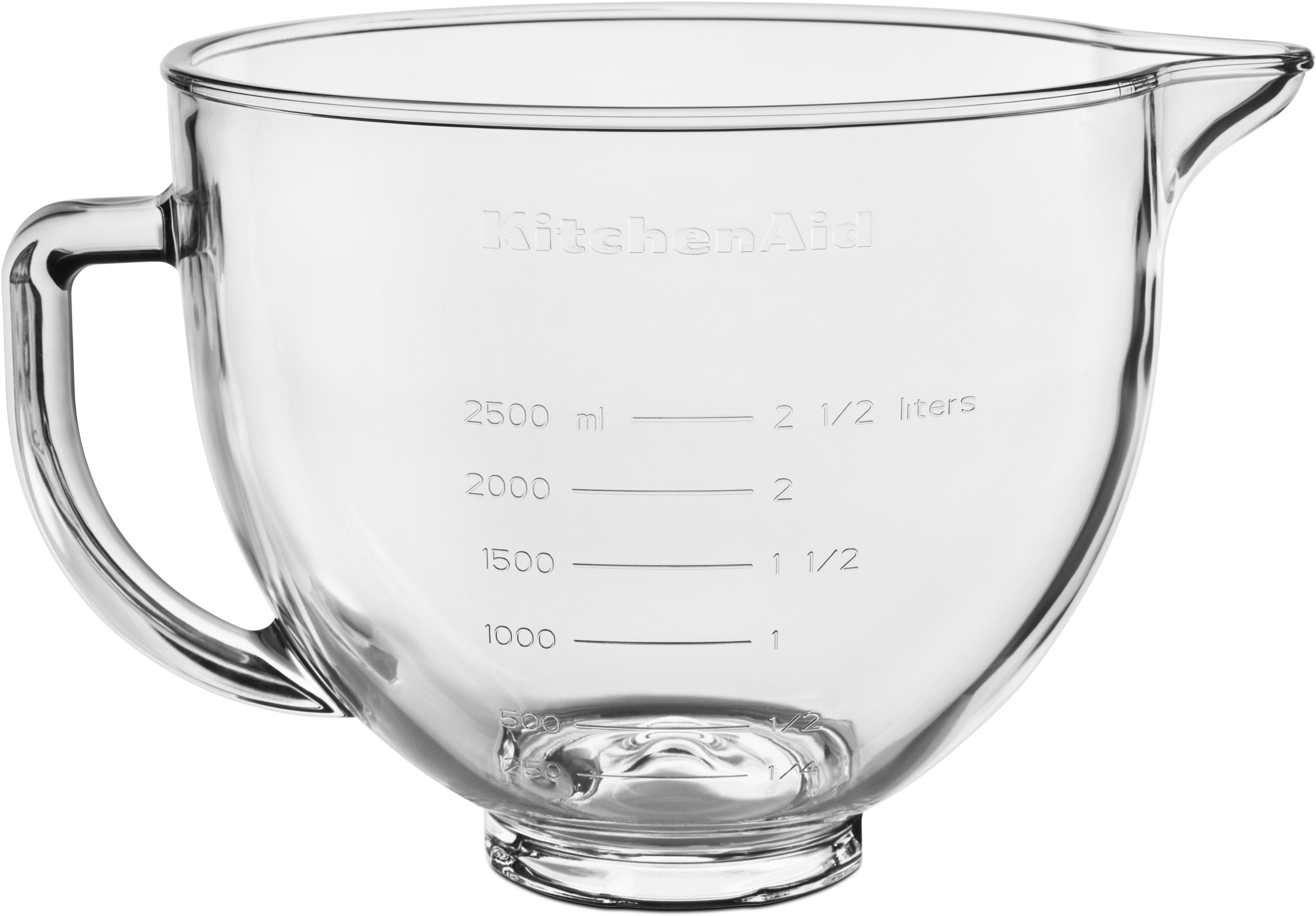 KITCHENAID Küchenmaschinenschüssel "5KSM5GB für Küchenmaschine 4.3L & 4.8L", transparent, B/H/L: 24,5cm x 24,5cm, Schüsseln
