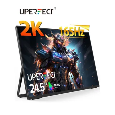 UPERFECT UMax 24 2K Desktop-Monitor 24,5 Zoll 165 Hz Wandmontiertes IPS-Display 2560 x 1440 HDR Freesync Gaming PC Laptop Erweiterter Bildschirm
