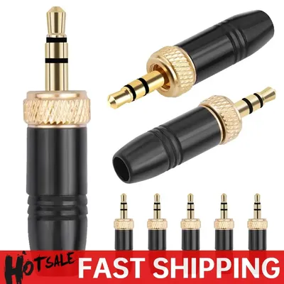 3,5-mm-Audiostecker mit M6-Innengewinde, Stereo-Kopfhöreranschluss, Stecker für Sony UWP-D21 UWP-D22 für Sennheiser-Mikrofon