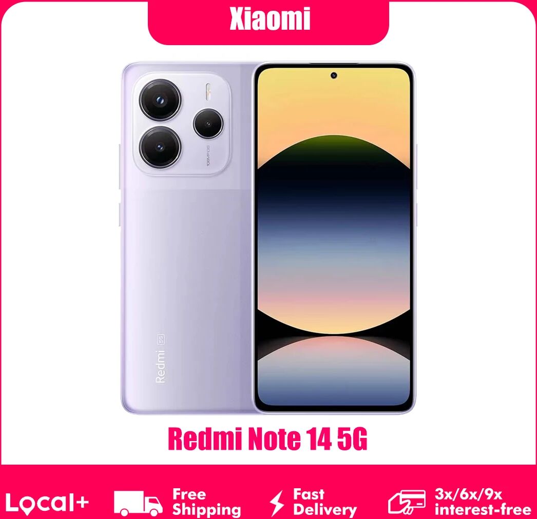 Xiaomi Redmi Note 14 5G 8 GB/256 GB Smartphone MediaTek Dimensity 7025 – Ultra 6,67 Zoll AMOLED-Display 108 MP Dreifachkamera
