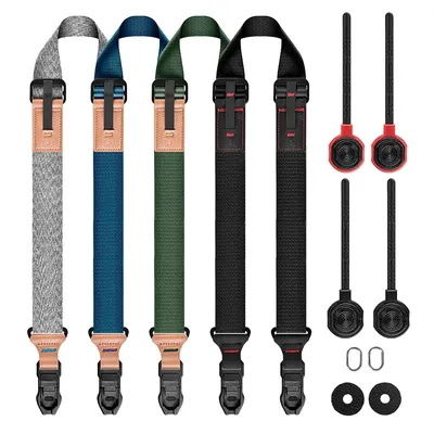 Universeller Nylon-Kameragurt Verstellbarer Schulter-Nackengurt, Kompatibel mit PD, Passend für Fujifilm Canon Nikon Sony Spiegellose und Spiegelreflexkameras