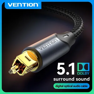 Vention Digitales optisches Audiokabel Toslink SPDIF Koaxialkabel für Verstärker Blu-ray Xbox 360 PS4 Soundbar Glasfaserkabel
