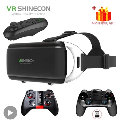 VR Shinecon Virtual Reality 3D-Brille Helm Casque für iPhone Android Smartphone Mobile Smartphone Spiel Augmented Goggle Viar