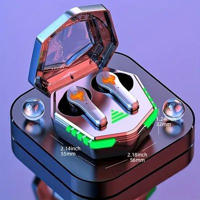 TWS Gaming Headset Drahtloser In-Ear-Kopfhörer mit geringer Verzögerung Typ-C-Ladekabine zum Musikhören Freizeitunterhaltung