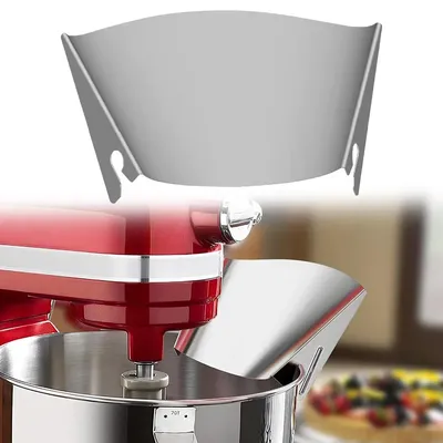 Lebensparkernder Ausgießschutz aus Edelstahl für KitchenAid-Mixer, universeller Spritzschutz, Sicherheitsschutz für Küchenmaschinenbefestigung
