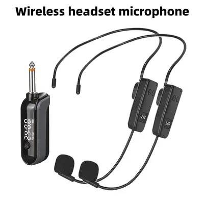 2,4G Kabelloses Professionelles Nackenbügel-Headset-Mikrofon Ein-zu-Zwei Drahtloses Headset Business Laptop Konferenz-Mikrofon