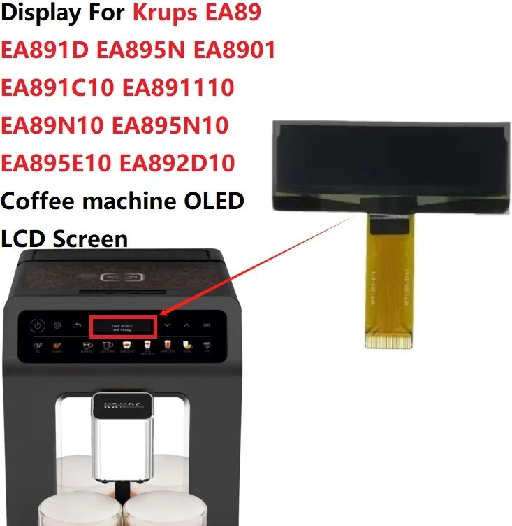 huataijia Display für Krups EA89 EA891D EA895N EA8901 EA891C10 EA 891110   EA89N10 EA895N10 EA895E10 EA892D10 Kaffeemaschine OLED-LCD-Bildschirm