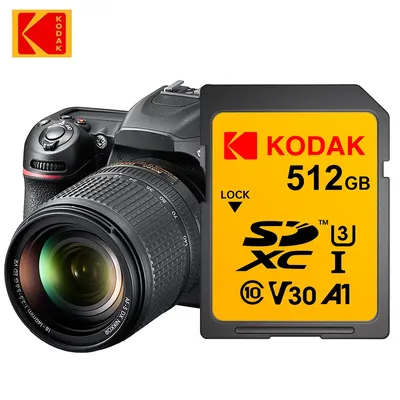 Kodak Professional SD-Speicherkarte 32GB SDHC-Karte 128GB 64GB SDXC SD-Karte Kompatibel mit Canon Kamera EOS Rebel R100 M50 Nikon