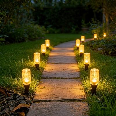 1 Stück Solar-Leuchtsäule mit Kugelgelenk für den Außenbereich, IP65 wasserdicht, 10/20 LEDs, dekorative LED-Lichterkette für Garten, Hof, Wege, Rasen, Terrasse, Bauernhof, Landschaftsbeleuchtung