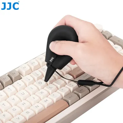 JJC Kleines weiches Kamera-Luftgebläse für digitale Spiegelreflexkameras, spiegelloser Sensor, CCD-CMOS-Objektivfilter, Kameraobjektivgebläse mit Umhängeband