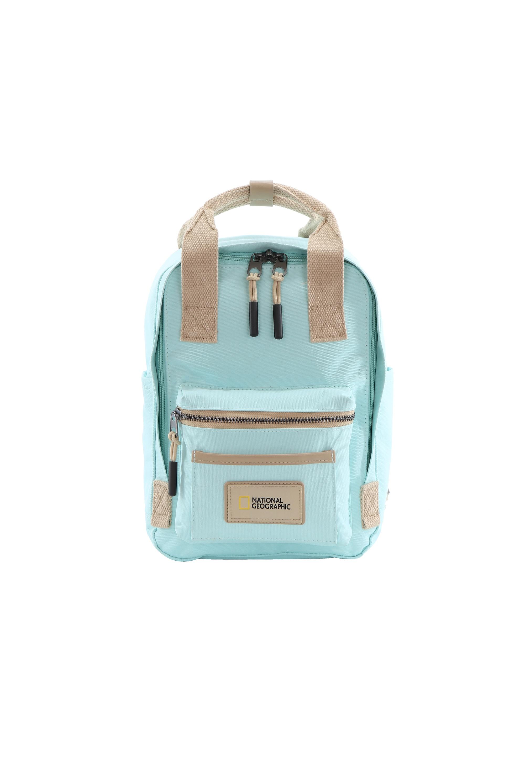Cityrucksack NATIONAL GEOGRAPHIC "LEGEND", Gr. B/H/T: 20cm, blau (hellblau), Nylon, Rucksäcke Cityrucksack, mit gepolstertem Laptopfach