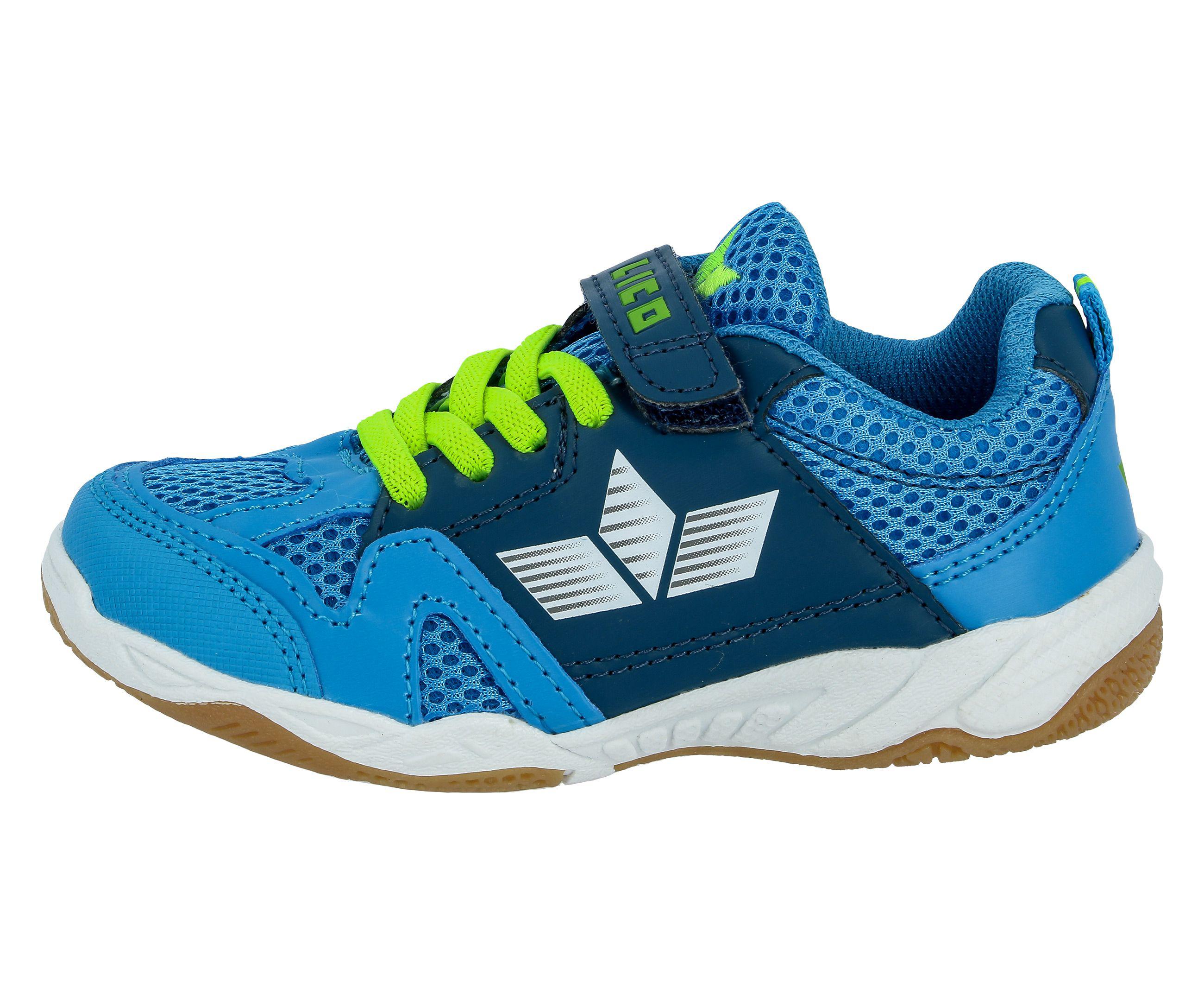 Indoorschuh LICO "Kindersportschuh Sport VS", Kinder, Gr. 36, blau, Synthetik, Schuhe