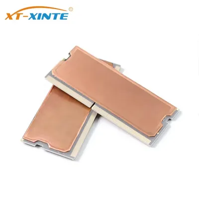 2 stücke reines kupfer universal kühlkörper für notebook gaming laptop speicher kühlkörper kühler kühler für ddr4/5 kühlung thermische pad