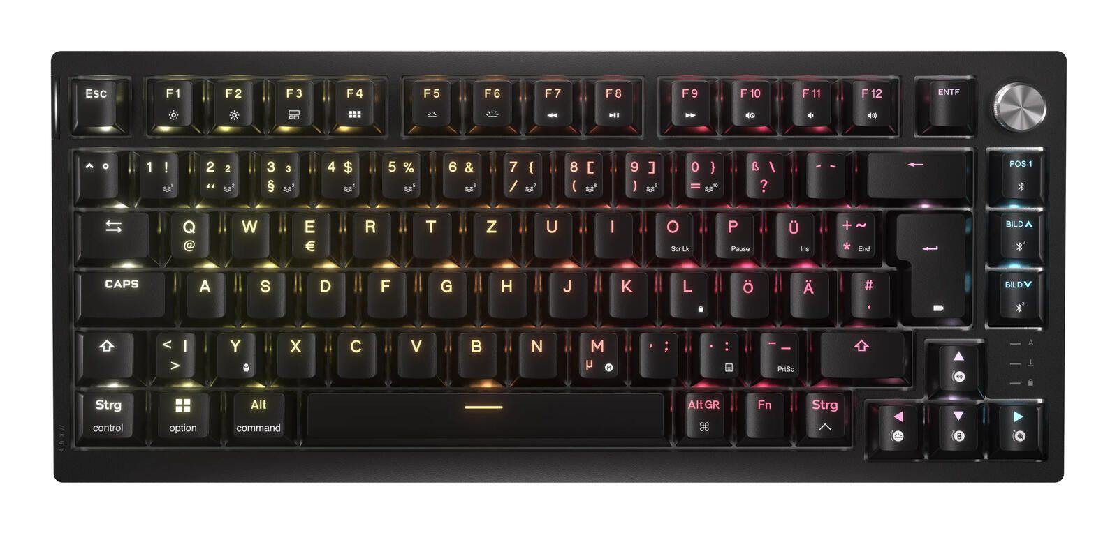 Corsair K65 PLUS kabellose Gaming-Tastatur - QWERTZ Deutsch - Schwarz