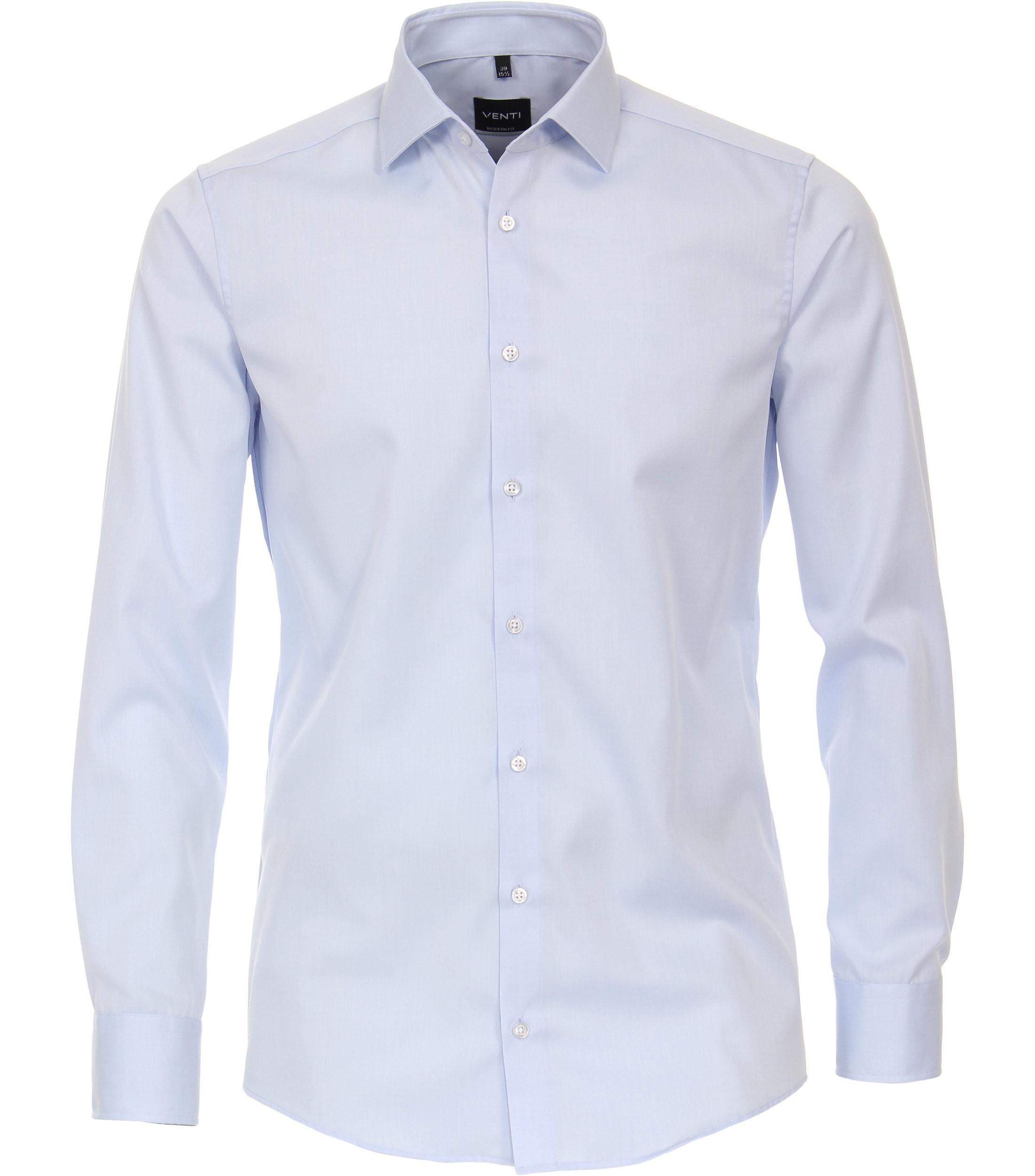 Businesshemd VENTI "VENTI Businesshemd extra langer Arm 69cm uni", Herren, Gr. 39, Normalgrößen, blau (hellblau), 100% Baumwolle, unifarben, schmal, Hemden