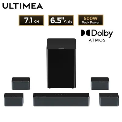 ULTIMEA 7.1 Surround-Sound-System Soundbar für TV mit Dolby Atmos & App-Steuerung, Heimkino Bluetooth-Lautsprecher mit Subwoofer