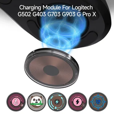 Gaming Maus Drahtlose Ladegerät Qi Modul Für Logitech Pro 2 Lightspeed G502 X Plus G703 G903 G Pro X Superlight 2 DEX G403 Shell