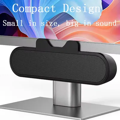 Soundbar-Lautsprecher Mini Tragbar USB-Kabelgebunden Computer TV PC Laptop Desktop Clip Subwoofer Soundbox Musik Bocina Coluna Caixa De Som