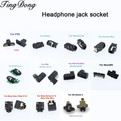 1PC Für NS Schalter 2/Lite/Oled Controller Audio Buchse Kopfhörer Jack Stecker Kopfhörer Loch Für PS4 PS5 XBOX One S