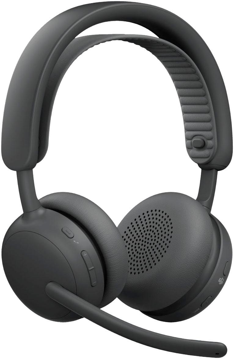 LOGITECH Wireless-Headset "Zone Wireless 2 ES for Business (UC Version)", graphit, B:18,36cm H:18,52cm T:7,3cm, Kopfhörer