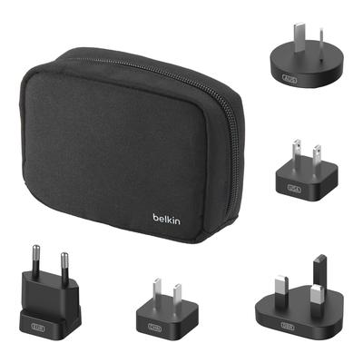 BELKIN Wireless Charger "BoostCharge Pro magnetische 3-in-1-Reiseladestation + Tipps", schwarz, B:10,5cm H:10,3cm T:14,3cm, Ladegeräte