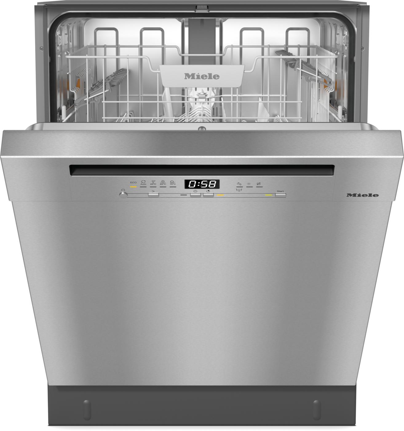 MIELE Unterbaugeschirrspüler "G 5811 U Active Plus", Energieeffizienz: A (A-G), silber (edelstahl cleansteel), B:59,8cm H:80,5cm T:57cm, Geschirrspüler
