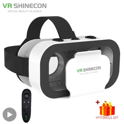 Shinecon 3D VR Brille Virtual Reality Viar Brille Headset Geräte Smart Helm Linsen Für Handy Mobile Smartphones Viewer