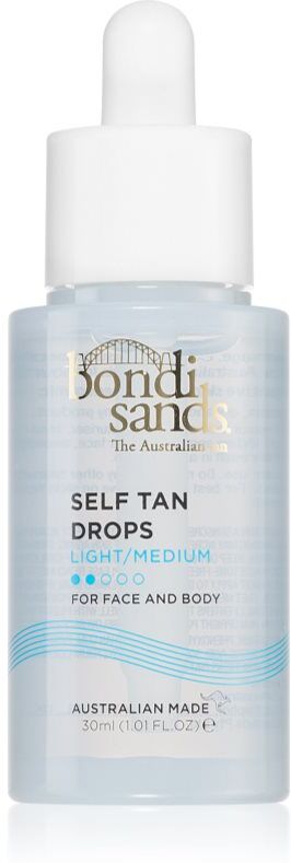 Bondi Sands Self Tan Drops Selbstbräuner - Tropfen Für Gesicht und Körper Light/Medium 30 ml