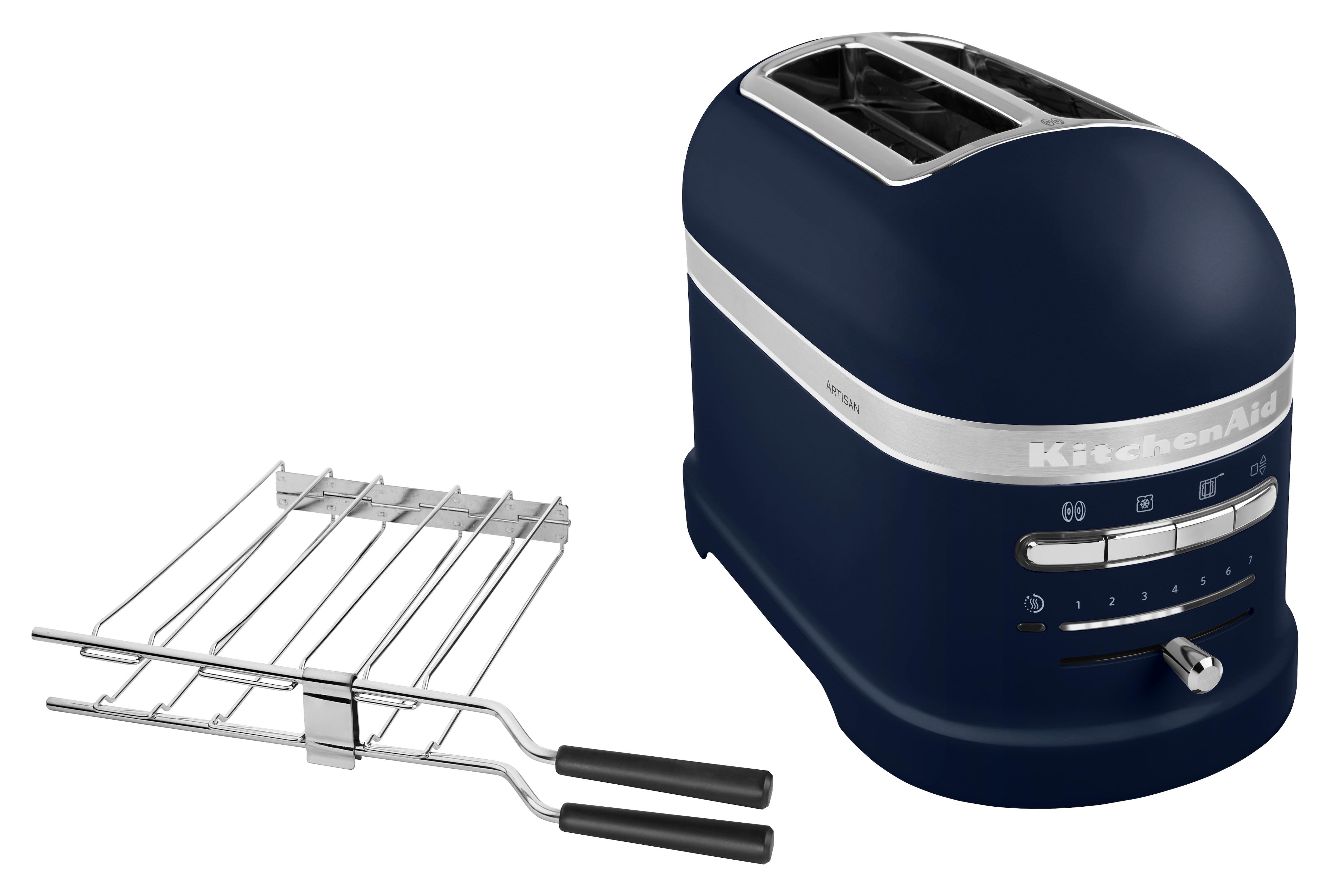 KITCHENAID Toaster "5KMT2204EIB Ink Blue", ink blau, B:18cm H:22,5cm T:33cm, Toaster, mit Sandwichzange