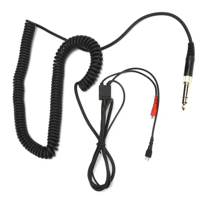 3,5-mm-Audiokabel, Kopfhörer-Spiralkabel, Kopfhörer-Spiralkabel mit Adapter für Sennheiser HD25/HD560/HD540/HD430/HD250