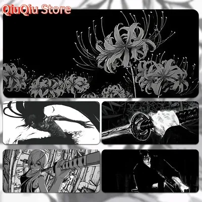 Gothic Dark Anime Cartoon XXL Gaming Mauspad | E-Sports-Tastaturmatte für Computer-Setup, professionelles Zubehör