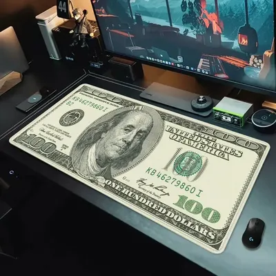 Dollar Mauspad Gamer Schreibtisch Zubehör Büro Gaming PC Kissen Matte Mousepad Anime Computer Tisch Setup Teppich 900×400 Schreibtisch Matte