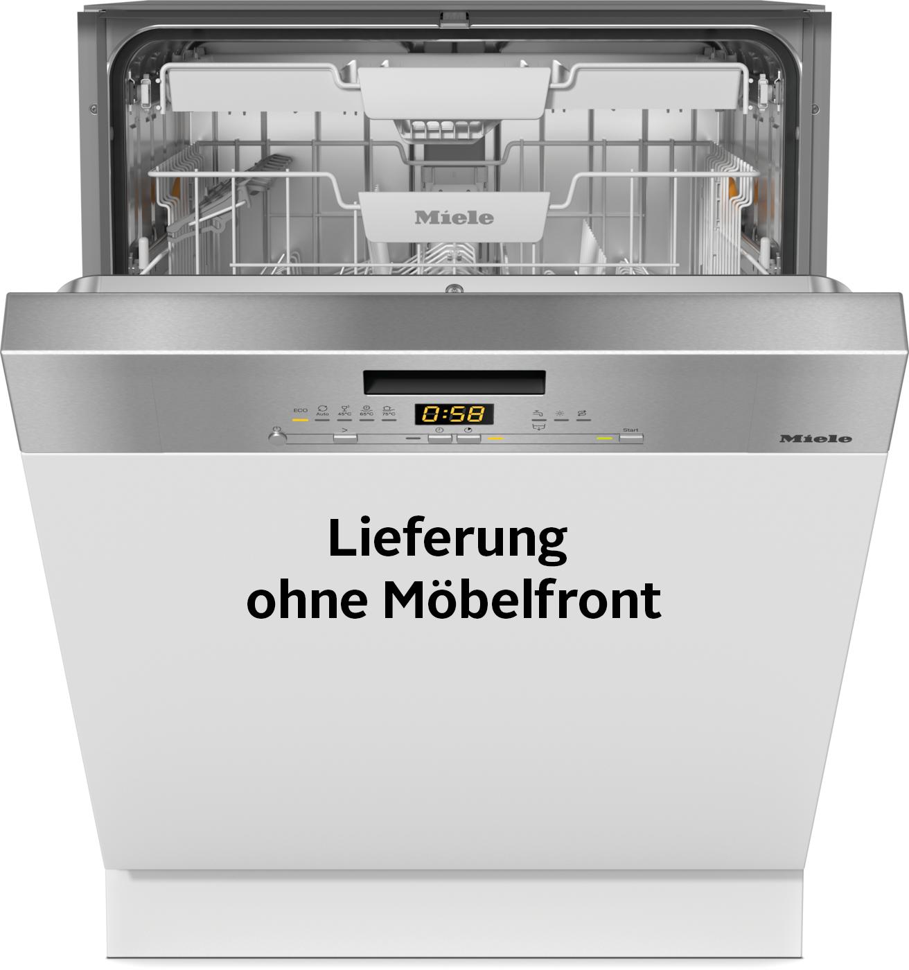 MIELE teilintegrierbarer Geschirrspüler "G 5611 SCi Active", Energieeffizienz: A (A-G), silber (silberfarben), B:59,8cm H:80,5cm T:57cm, Geschirrspüler