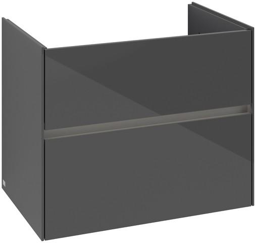 Villeroy & Boch Waschtischunterschrank Collaro C144B0 472x609,5x761mm mit Beleuchtung Glossy Grey C144B0FP