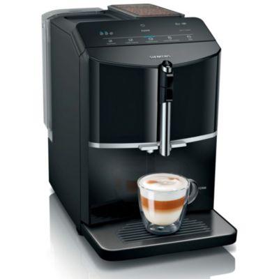 Siemens Kaffeevollautomat TF301E19 EQ.300, für Bohnen, 1300 W, bis 1,4 l/250 g, One-Touch Funktion, coffeeDirect-System, schwarz