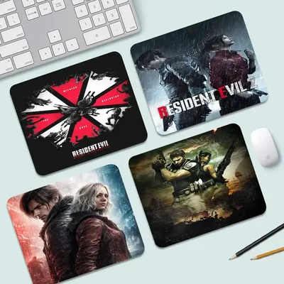 1PC Game R-Resident Evil Kleines Mauspad Gaming Laptop Mousepad Gamer Teppich Tastaturmatte Schreibtischschutz Cartoon Mause Pad