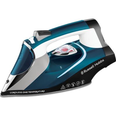 RUSSELL HOBBS Dampfbügeleisen "Cordless One Temperature 26020-56", blau, B:10,9cm H:15,8cm T:33,5cm, Bügeleisen, Dampfbügeleisen