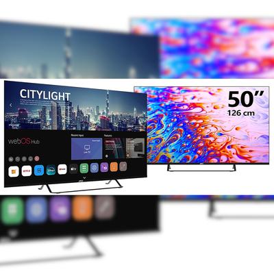 Rahmenloser 50" UHD Smart TV JTCS50U39501FLW, webOS, Triple Tuner