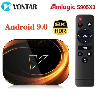 VONTAR X3 4 GB 32 GB 8K TV BOX Android 9 Smart Android TVBOX 9.0 Amlogic S905X3 Wifi 1080P BT 4K Set-Top-Box Media-Player