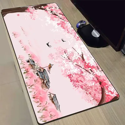 Rosa Sakura Xxxl Maus Pad Schreibtisch Pad Computer Teppich Mausepad Kawaii Büro Zubehör Tastatur Pc Gaming Laptop Deskmat Teppiche