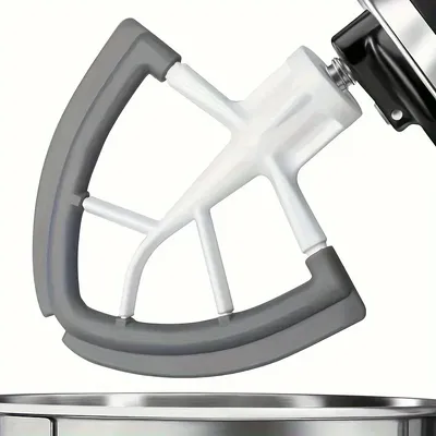 Flex Edge Beater für KitchenAid Standmixer mit kippbarem Kopf, 4,5–5 Quart Flachrührerpaddel mit flexiblen Silikonkanten, Schüsselschaber