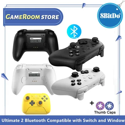 8BitDo Wireless Gaming Controller Ultimate 2 Bluetooth mit Ladestation Gamepad Joystick für PC Windows 10/11 FÜR Nintendo