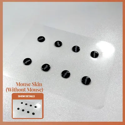 1 Packung Universal Dots Mausfüße Pads Aufkleber Glas Maus Skates DIY für Gaming Maus Anti-Rutsch-Pad