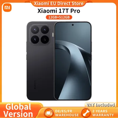 Globale Version Xiaomi 17T Pro 6,83" AMOLED-Display 100W Hypercharge 7000mAh 144Hz Display Leica 5x Teleobjektiv Leica Live Moment MediaTek Dimensity 9500 Smartphone 5G