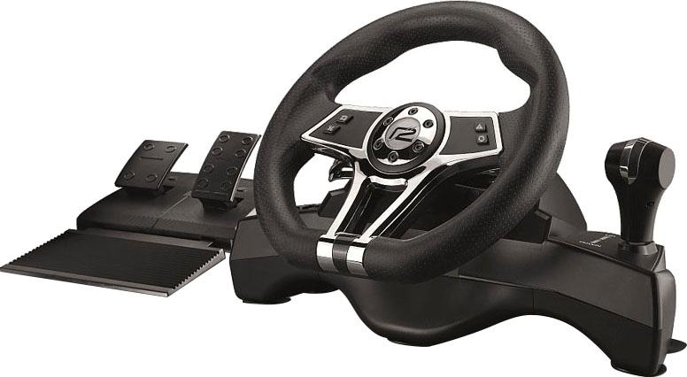 READY2GAMING Gaming-Controller "Hurricane Pro Lenkrad", schwarz, Spielecontroller