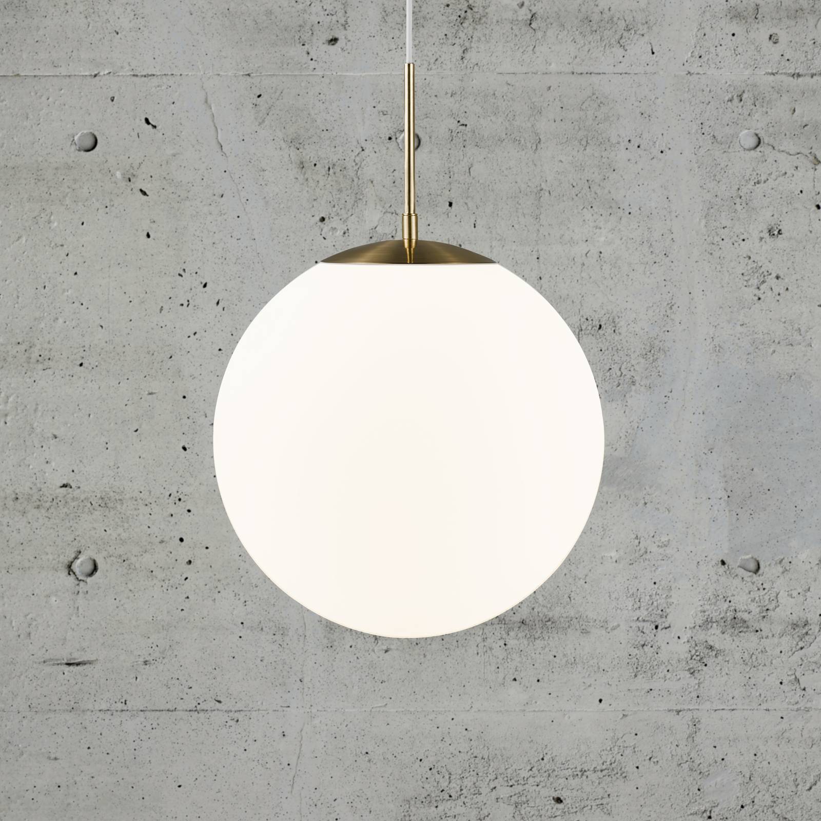 Nordlux Glas Hängelampe Grant, dimmbar, weiß / opal, für Wohn- / Esszimmer, Glas, Pendelleuchte