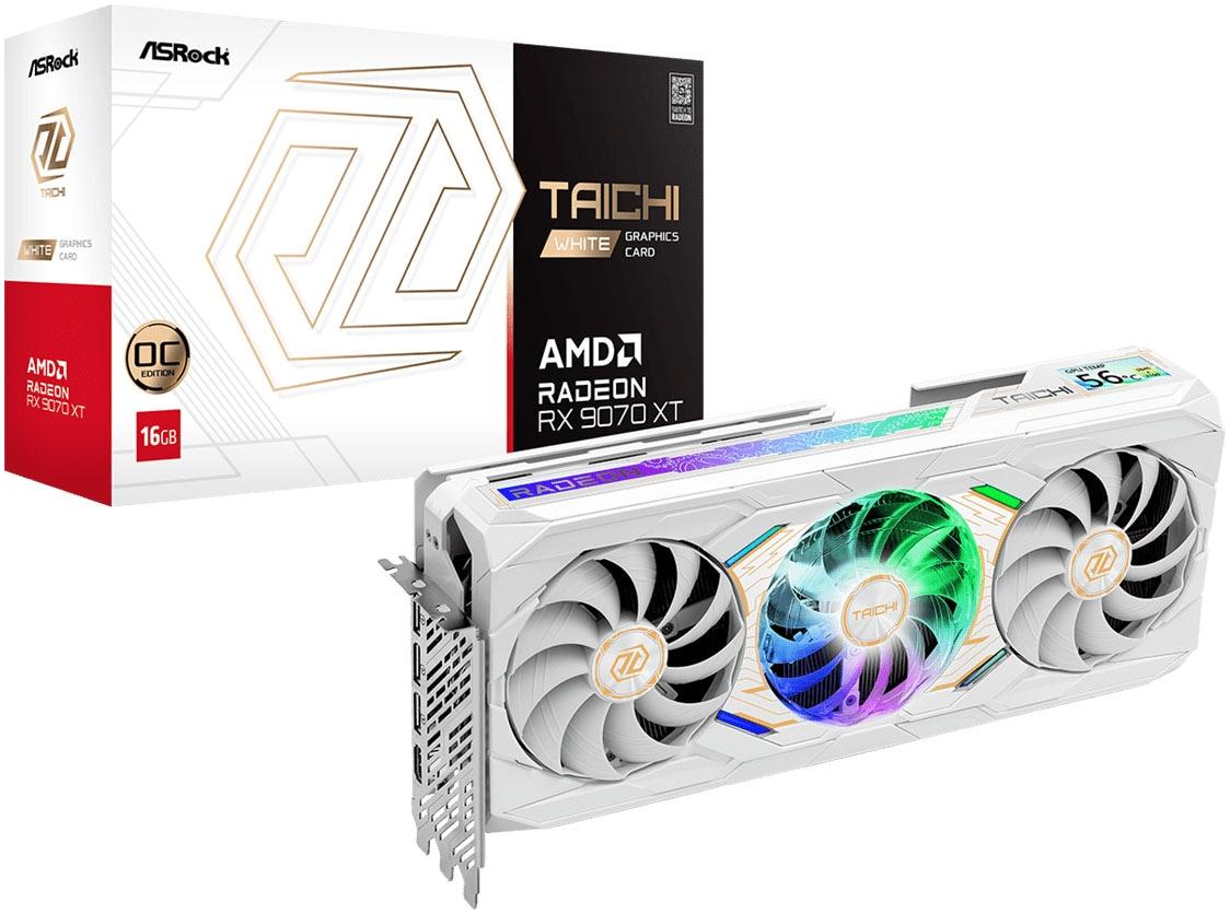 ASROCK Grafikkarte "Radeon RX 9070 XT Taichi 16GB OC", 'weiß, Grafikkarten