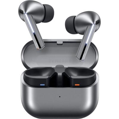 SAMSUNG wireless In-Ear-Kopfhörer "Galaxy Buds3 Pro SM-R630", silber, B:9cm H:4,3cm T:10,2cm, Kopfhörer, Doppel Verstärker, 24 bit Hi-Fi-Sound, IP57