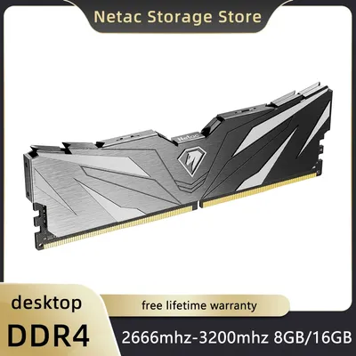 Netac DDR4 Ram Memoria 8GB 16GB DDR4 2666mhz 3200mhz 3600mhz ECC Desktop Speicher XMP2.0 DDR4 RAM für Gaming PC X99 Motherboard