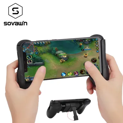 Tragbares Gamepad für PUBG Mobile Gaming Controller, erweiterter Griffhalter, Spielgriff für iPhone, Android-Smartphones, 4,5–6 Zoll